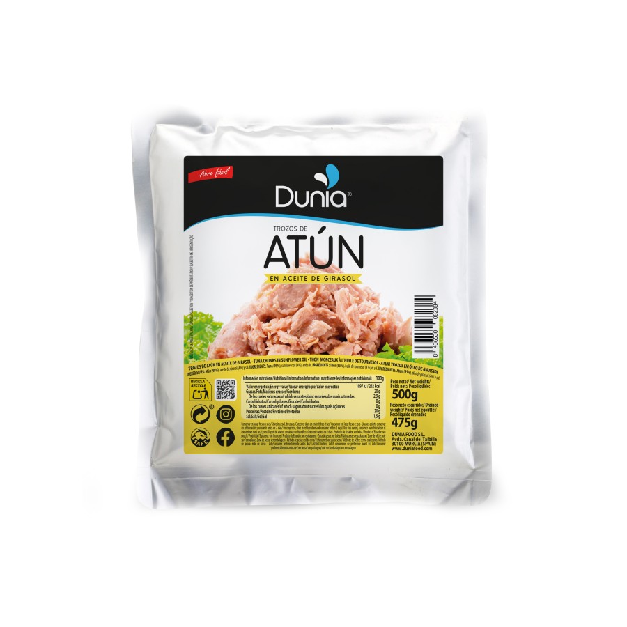 Atún con aceite de girasol 1/2 Kg