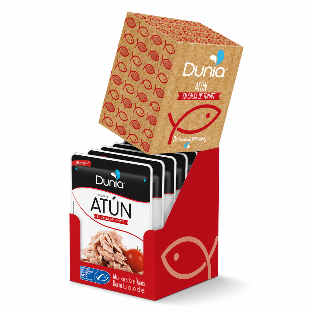 Pack Atún en salsa de tomate Dunia en sobre