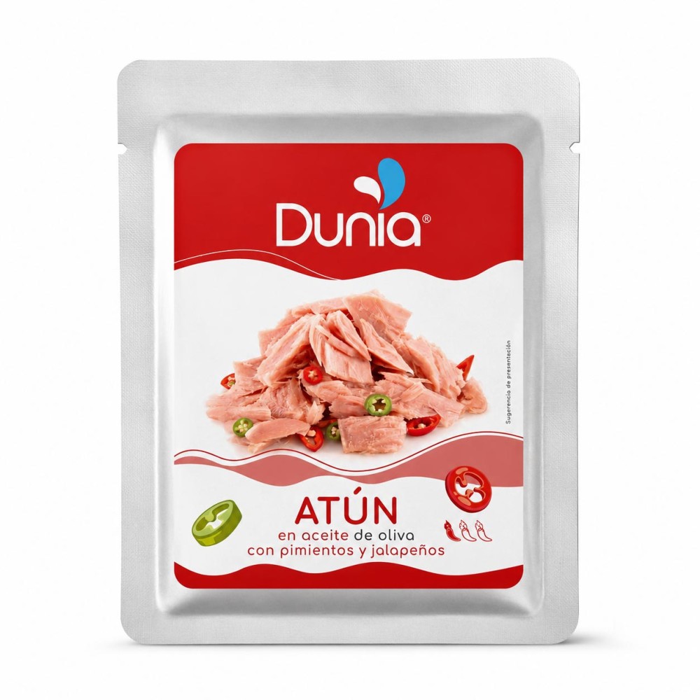 Atún en aceite de oliva con pimientos y jalapeños