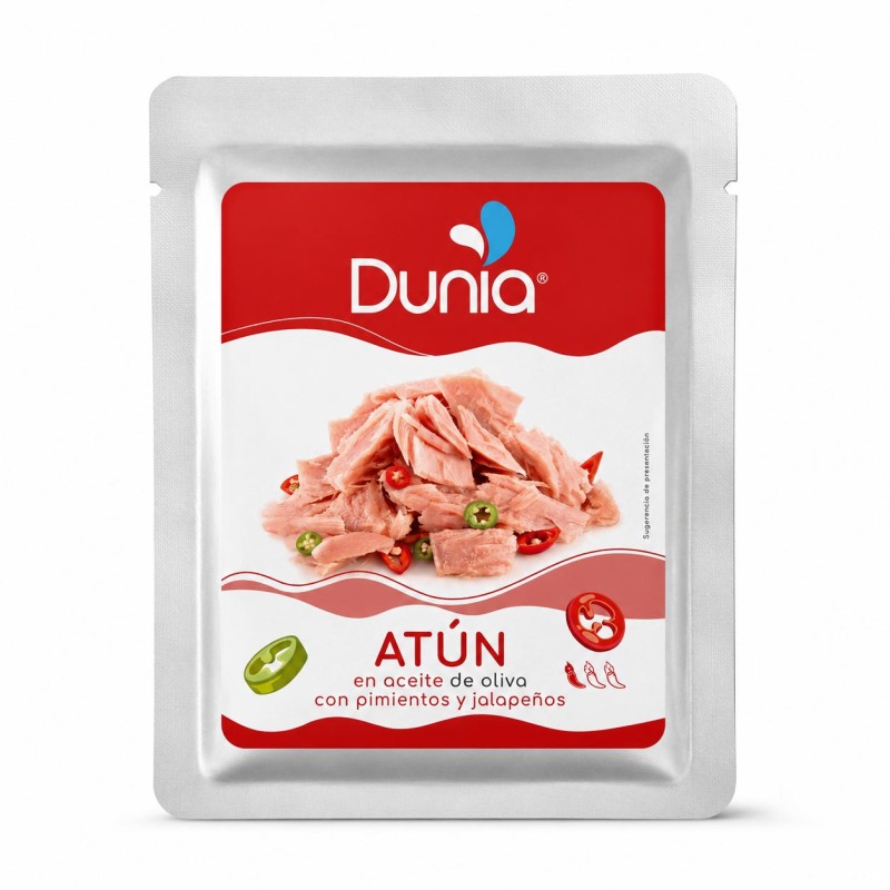 Atún en aceite de oliva con pimientos y jalapeños