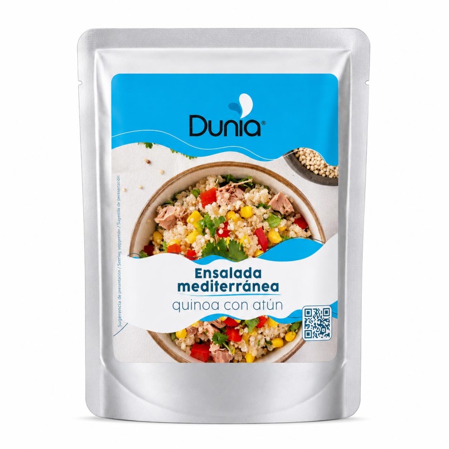 Salada mediterrânica - quinoa com atum