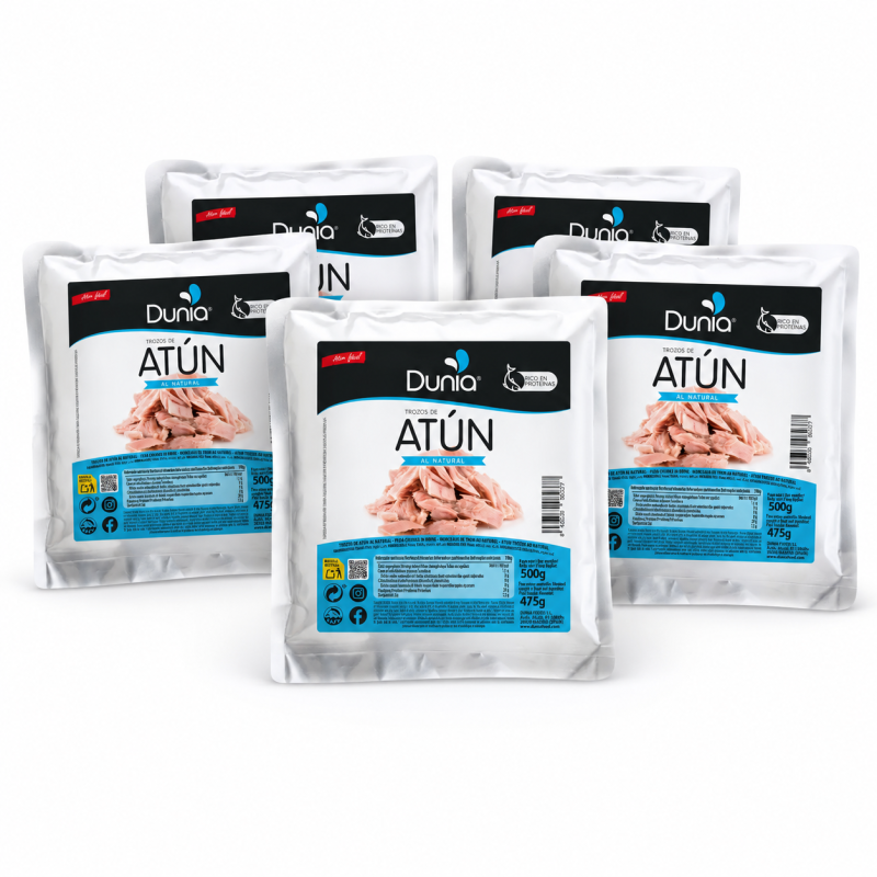 Pack 5x Atún al natural 1/2 Kg