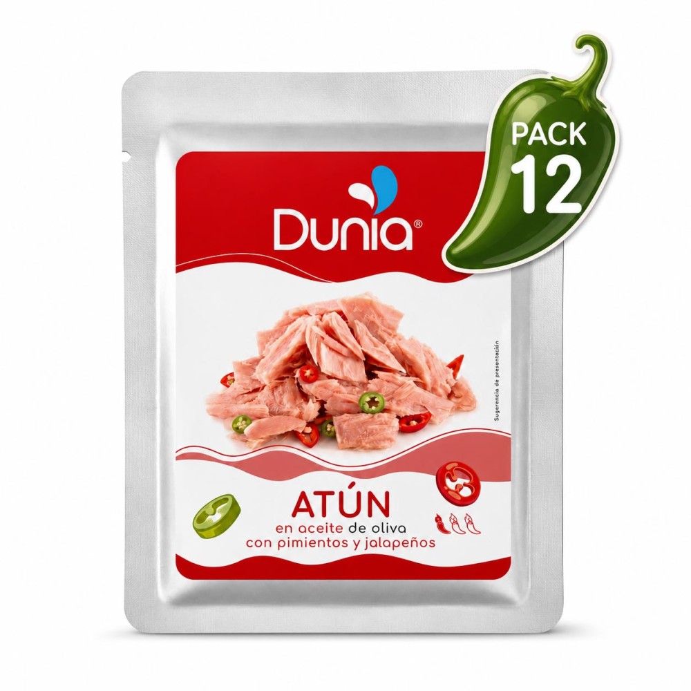 Pack 12x Atún en aceite de oliva con pimientos y jalapeños