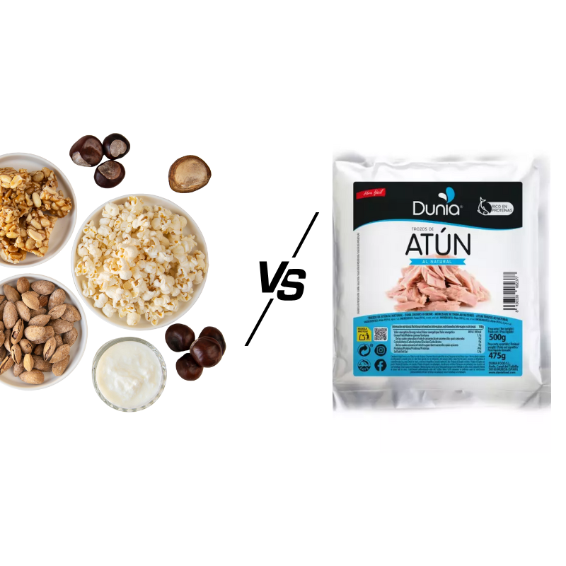 Cómo elegir entre el atún en sobre y los snacks proteicos