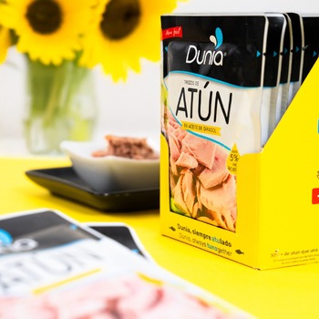 El pack de 12 sobres no solo te ofrece atún delicioso, con menos aceite y fácil de llevar, sino que también es perfecta para tu despensa o cocina. ✨ Siempre a mano, siempre listo para cuando lo necesites y sin ocupar espacio. 🐟💛

¿Dónde guardas tu #AtúnEnSobre Dunia? 👇🏼😏

#dunia #atunensobre #CocinaOrganizada #SiempreListo