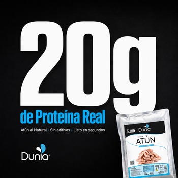 Podíamos poner el número más grande… pero no podíamos meterle más proteína 😂🐟

¿Buscas proteína real sin complicarte? 💪

El atún Dunia al natural es el aliado perfecto para tu dieta fitness 🐟

👉 Más de 20g de proteína por cada 100g de producto
👉 Proteína de alta calidad
👉 Sin aditivos
👉 Listo en segundos

Sin preparación. Sin excusas. El combustible que tus músculos necesitan 💪

#atunensobre #proteina #gymfood #postworkout #nutriciondeportiva #fitfood #ganarmusculo #comidasaludable #atunDunia #fitness