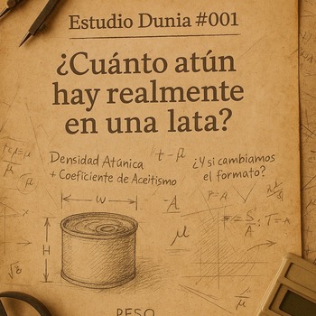 🧪 Estudio Dunia #001
Anoche no dormimos… porque nos sumergimos en un profundo análisis atunístico 🐟📐

📊 Después de horas de cálculos, ecuaciones imposibles y alguna que otra pelea con la calculadora… llegamos a una conclusión reveladora:

🔍 ¿Cuánto atún hay realmente en una lata? 70%. El resto es “aceitismo”.

👉 Entonces probamos un sobre Dunia, resultado: 95% de atún.
Sí, leíste bien. Casi sin aire, sin metáforas, sin tonterías.

¿Y si simplemente cambiamos el formato?

#atunensobre #dunia #