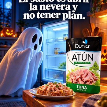 Halloween tiene muchos sustos. Abrir la nevera sin tener plan es uno de ellos. 👻

Unas tostadas, atún en sobre y ese toque que te apetece: ya tienes una idea por la que empezar.

¿Cuál es tu cena de «menos mal que tenía esto»?

#AtúnEnSobre #Dunia #IdeasParaCenar