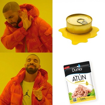 👎 ¿Lidiar con latas y escurrir aceite?
👍 Abrir, servir y disfrutar en sobre.

El atún en sobre es más práctico, más limpio y ¡más sabroso!
🌻 En aceite de girasol y con solo 5% de aceite.
Ideal para llevar o preparar en segundos.

#DileAdiósALaLata
#AtúnEnSobre
#PrácticoYSabroso
#DuniaFood
#AtúnSaludable
#MeriendaFácil
#VidaLigera
#SinComplicaciones